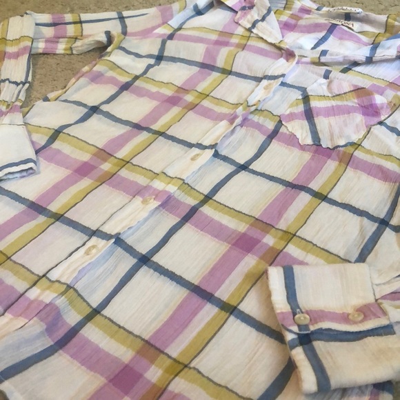 Merona XSmall Button Up Top - Picture 3 of 5